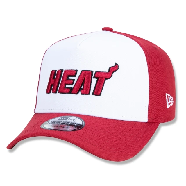 Boné 9FORTY A-Frame Snapback Aba Curva Miami Heat Core Double