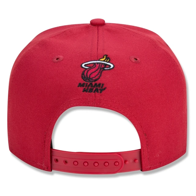 Boné 9FORTY A-Frame Snapback Aba Curva Miami Heat Core Double