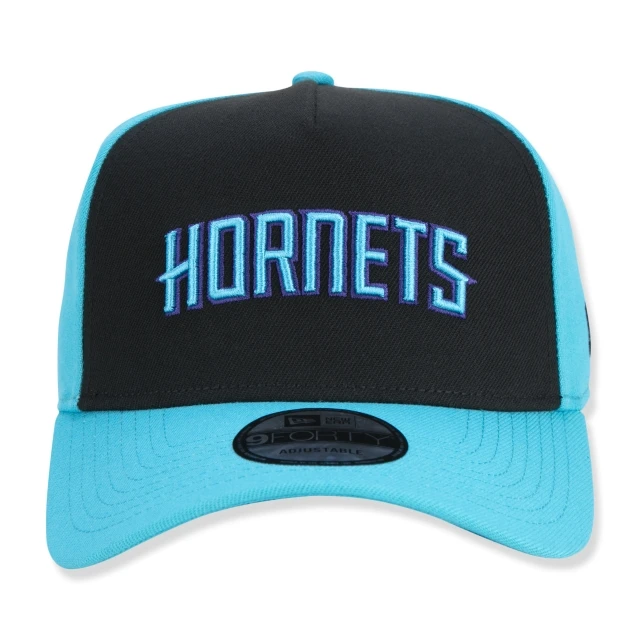 Boné 9FORTY A-Frame Snapback Aba Curva Charlotte Hornets Double
