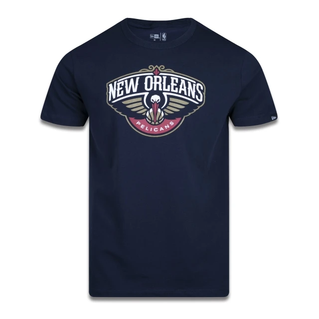 Camiseta Plus Size Regular Manga Curta New Orleans Pelicans Logo