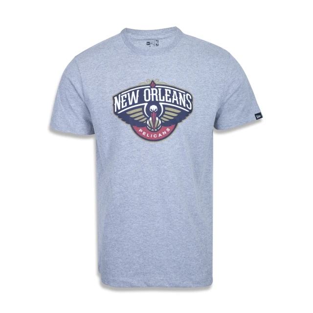 Camiseta Plus Size Regular Manga Curta New Orleans Pelicans Logo