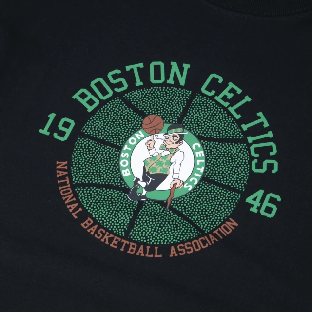 Camiseta Slim NBA Boston Celtics Core Manga Curta Preta