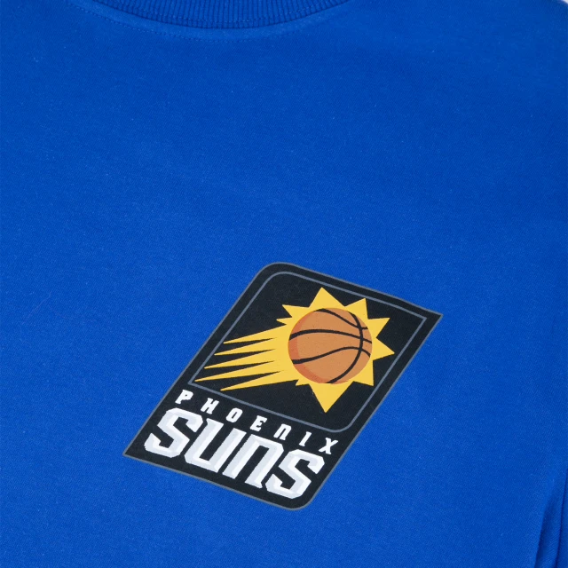 Camiseta Regular NBA Phoenix Suns Core Manga Curta Azul Royal