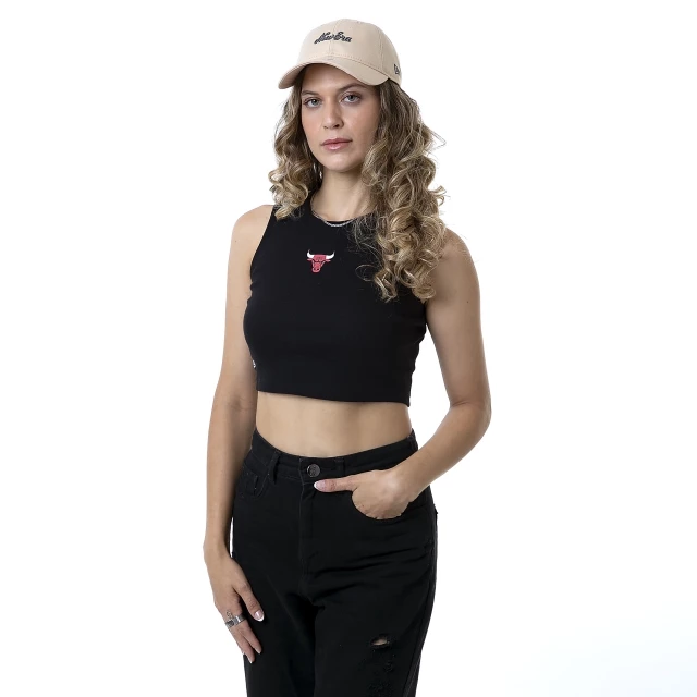 Camiseta Feminina Cropped Chicago Bulls