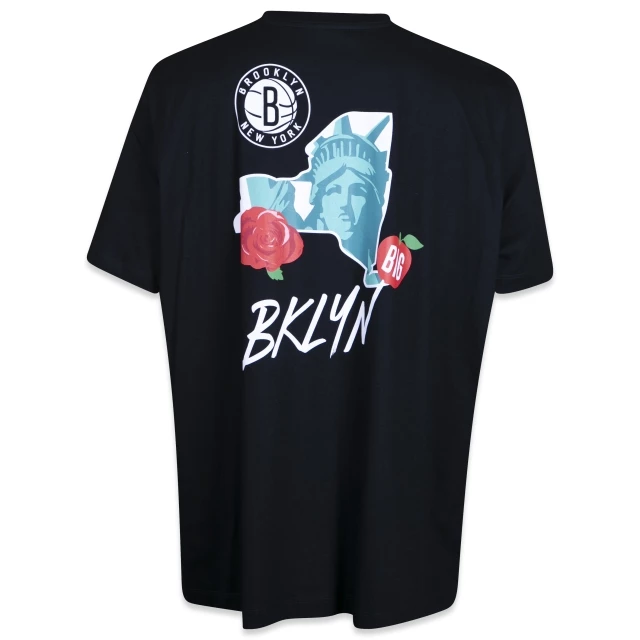 Camiseta Plus Size NBA Brooklyn Nets City Icons