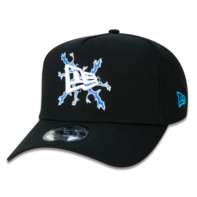Boné 9FORTY A-Frame Snapback Aba Curva Flag Frontal Upside Down