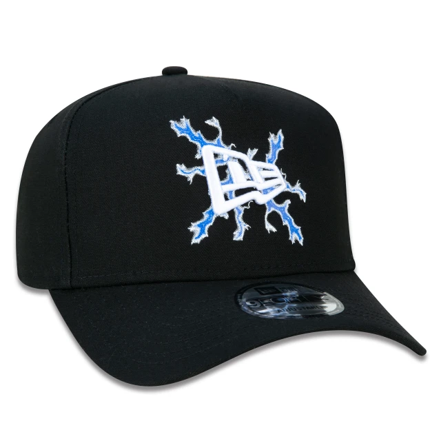 Boné 9FORTY A-Frame Snapback Aba Curva Flag Frontal Upside Down