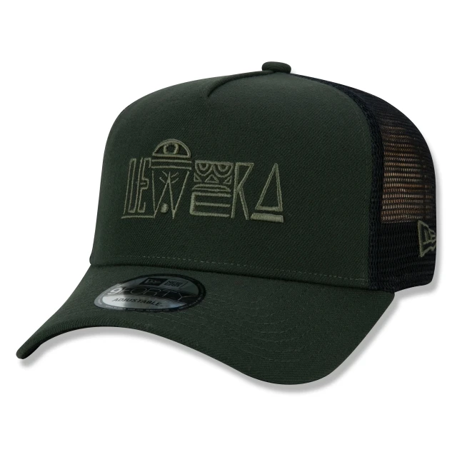 Boné 9FORTY A-Frame Trucker Snapback Aba Curva Primitive Scribbles Olho Maia