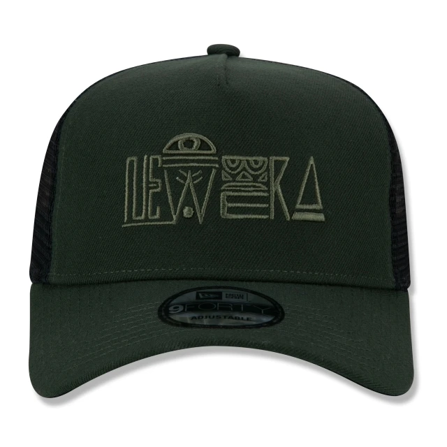 Boné 9FORTY A-Frame Trucker Snapback Aba Curva Primitive Scribbles Olho Maia