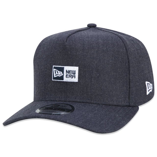 Boné 9FORTY A-Frame Snapback Core Logo Box Aba Curva Azul Marinho