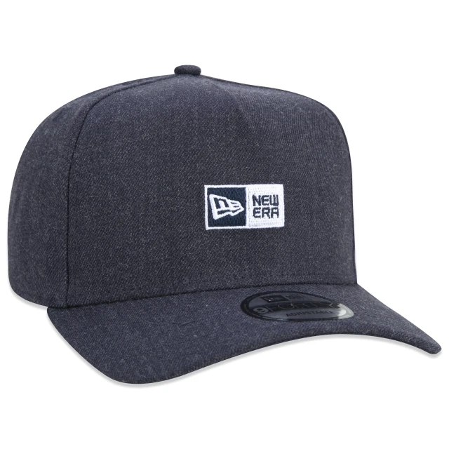 Boné 9FORTY A-Frame Snapback Core Logo Box Aba Curva Azul Marinho