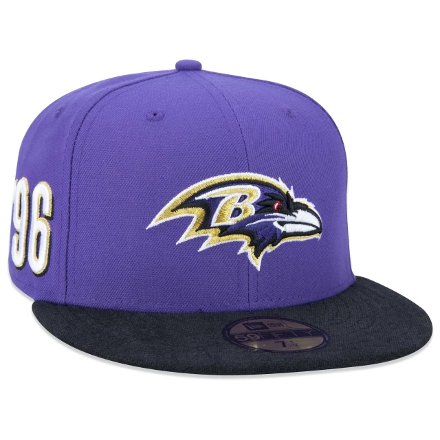 Boné 59FIFTY NFL Baltimore Ravens Core Fitted Aba Reta