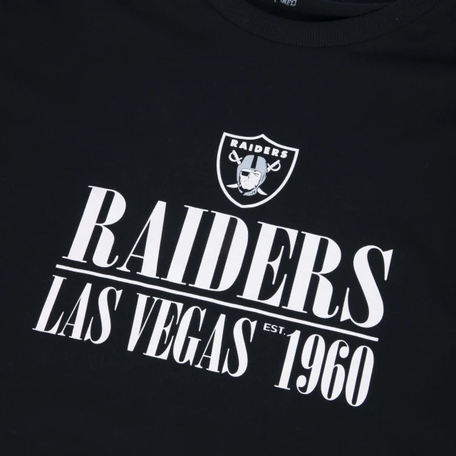 Camiseta Plus Size Regular NFL Las Vegas Raiders Manga Curta