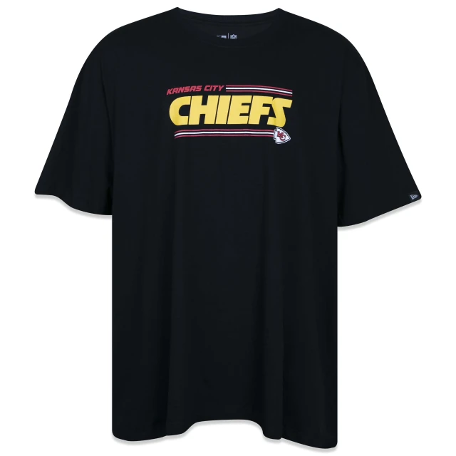 Camiseta Plus Size Regular NFL Kansas City Chiefs Manga Curta