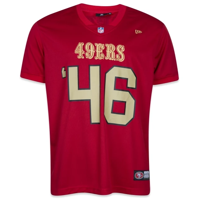 Camiseta Jersey NFL San Francisco 49ers Core Manga Curta