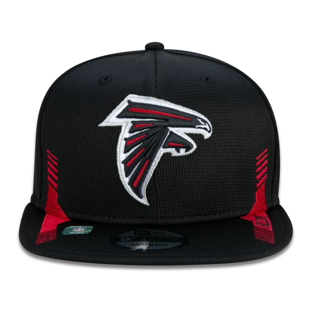 Boné 9FIFTY Atlanta Falcons Sideline Cold Weather Aba Reta Preto