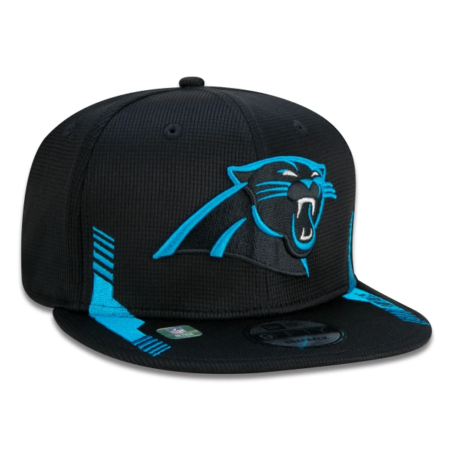 Boné 9FIFTY Carolina Panthers Sideline Cold Weather Aba Reta Azul