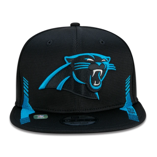 Boné 9FIFTY Carolina Panthers Sideline Cold Weather Aba Reta Azul