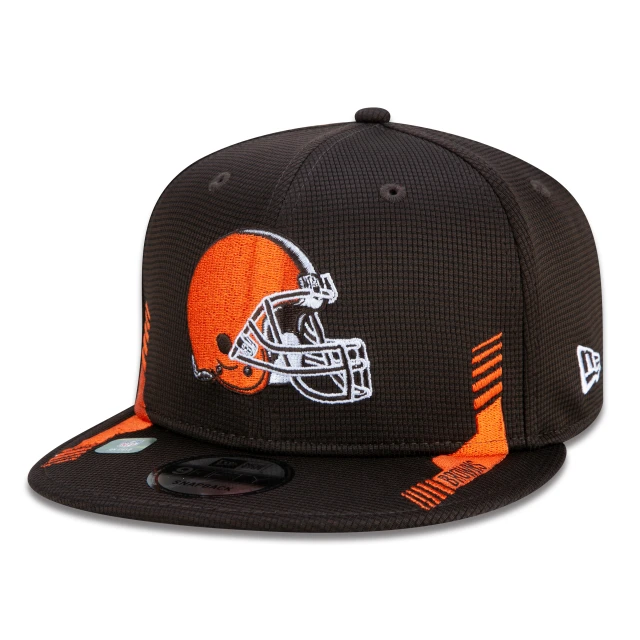 Boné 9FIFTY Cleveland Browns Sideline Cold Weather Aba Reta Marrom