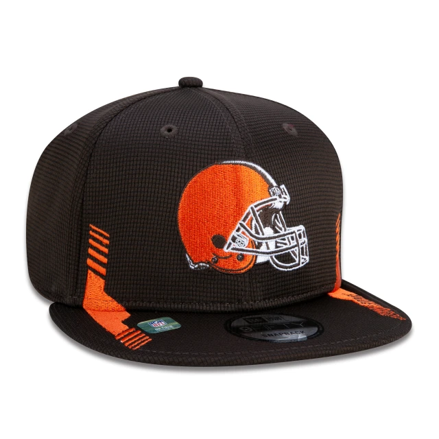 Boné 9FIFTY Cleveland Browns Sideline Cold Weather Aba Reta Marrom