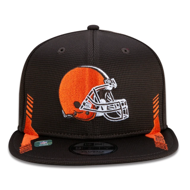 Boné 9FIFTY Cleveland Browns Sideline Cold Weather Aba Reta Marrom