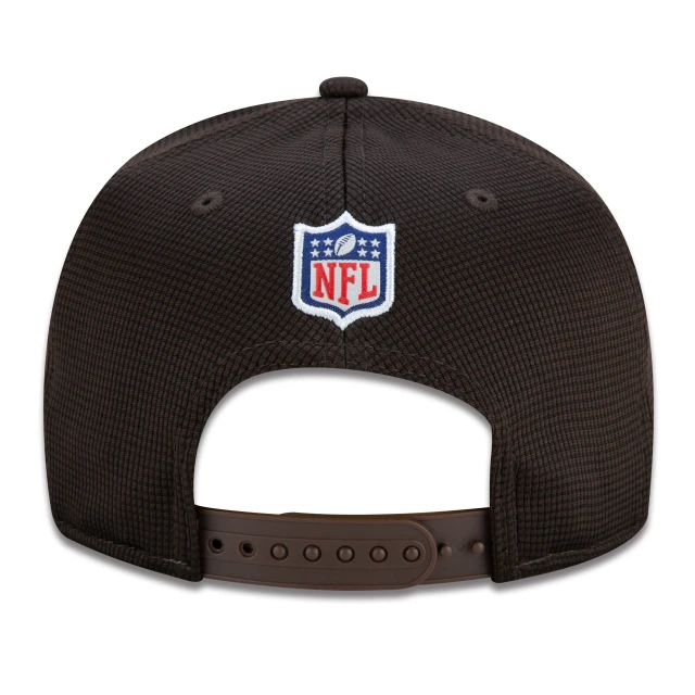 Boné 9FIFTY Cleveland Browns Sideline Cold Weather Aba Reta Marrom