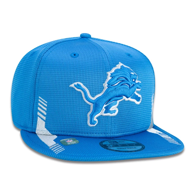 Boné 9FIFTY Detroit Lions Sideline Cold Weather Aba Reta Azul