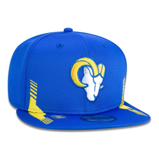 Boné 9FIFTY Los Angeles Rams Sideline Cold Weather Aba Reta Azul