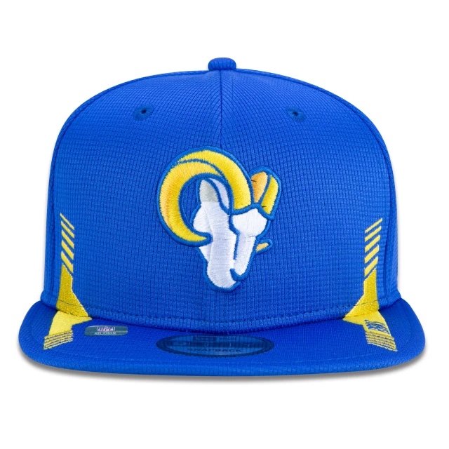 Boné 9FIFTY Los Angeles Rams Sideline Cold Weather Aba Reta Azul