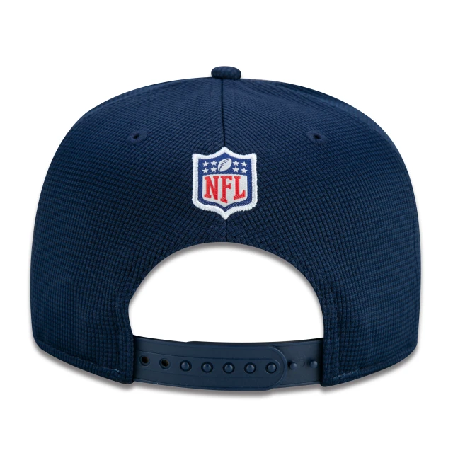 Boné 9FIFTY Seattle Seahawks Sideline Cold Weather Aba Reta Azul