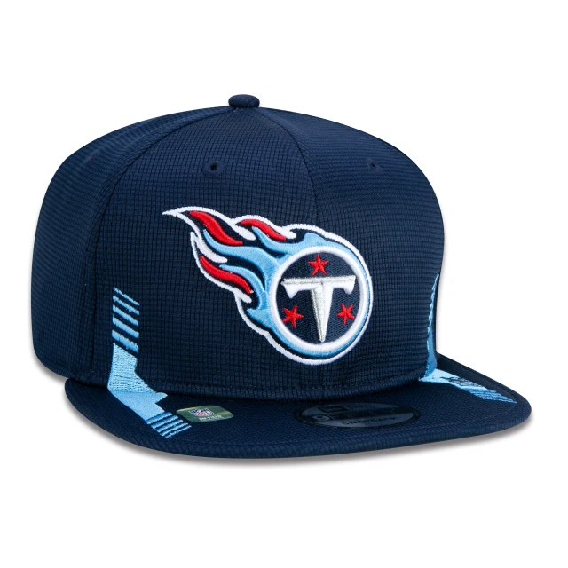 Boné 9FIFTY Tennessee Titans Sideline Cold Weather Aba Reta Azul