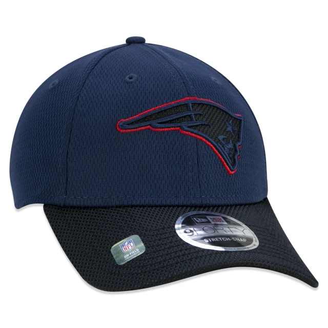 Boné 9FORTY Stretch Snap New England Patriots Sideline Cold Weather Azul