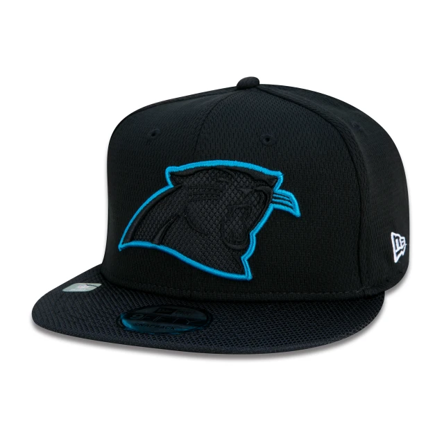 Boné 9FIFTY Carolina Panthers Sideline Cold Weather Aba Reta Preto