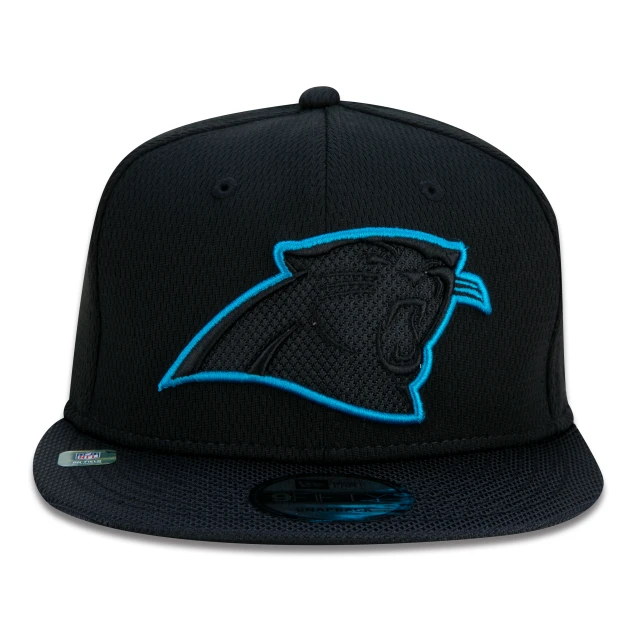 Boné 9FIFTY Carolina Panthers Sideline Cold Weather Aba Reta Preto