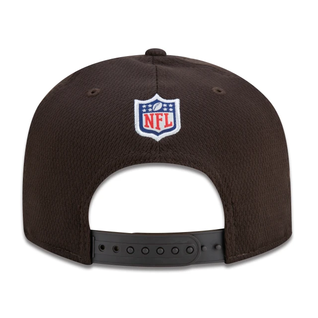 Boné 9FIFTY Cleveland Browns Sideline Cold Weather Aba Reta Marrom