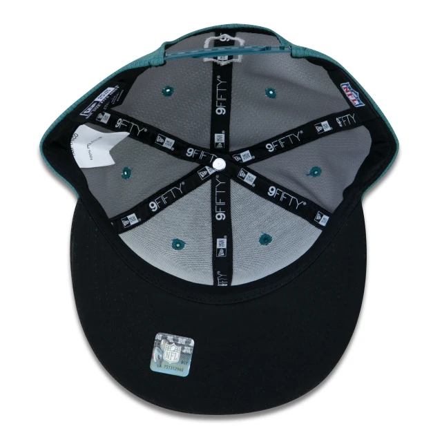 Boné 9FIFTY Philadelphia Eagles Sideline Cold Weather Aba Reta Preto