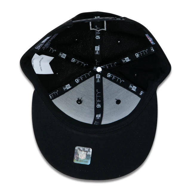 Boné 9FIFTY Pittsburgh Steelers Sideline Cold Weather Aba Reta Preto