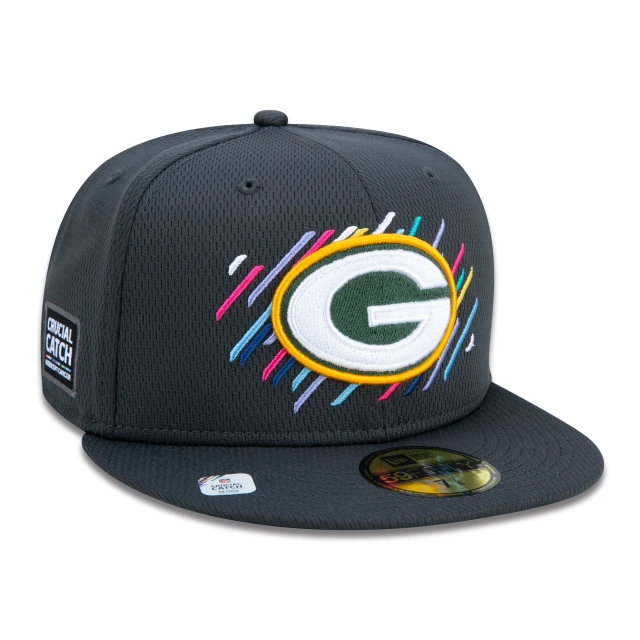 Boné 59FIFTY Green Bay Packers Crucial Catch Aba Reta Preto