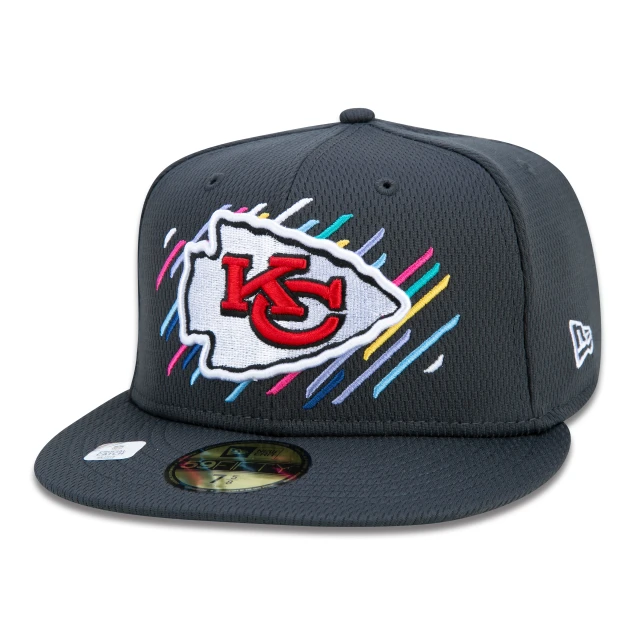 Boné 59FIFTY Kansas City Chiefs Crucial Catch Aba Reta Preto
