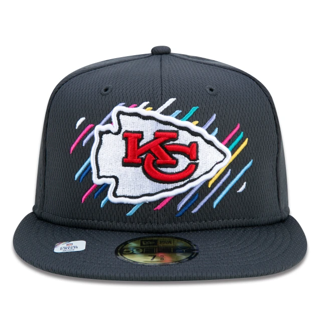 Boné 59FIFTY Kansas City Chiefs Crucial Catch Aba Reta Preto