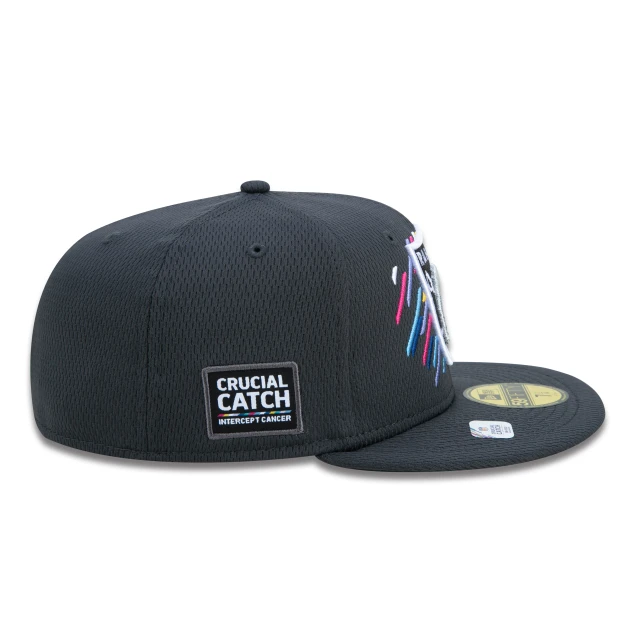 Boné 59FIFTY Las Vegas Raiders Crucial Catch Aba Reta Preto