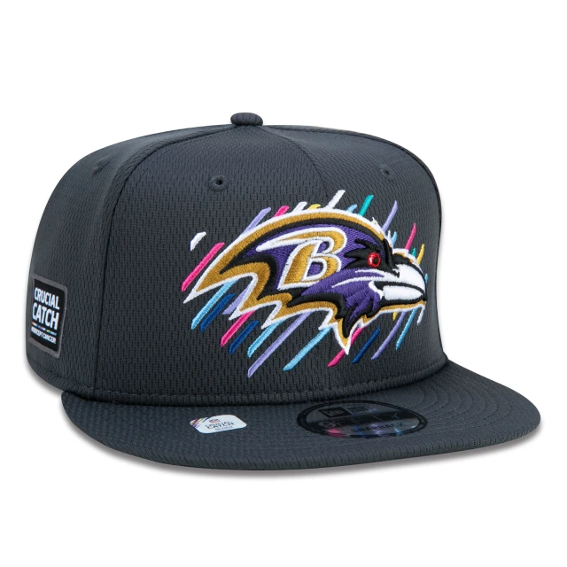 Boné 9FIFTY Baltimore Ravens Crucial Catch Aba Reta Preto