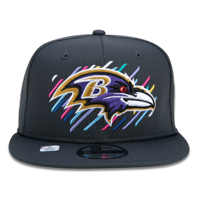 Boné 9FIFTY Baltimore Ravens Crucial Catch Aba Reta Preto