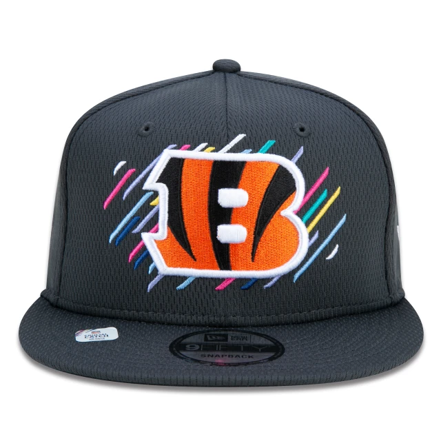 Boné 9FIFTY Cincinnati Bengals Crucial Catch Aba Reta Preto