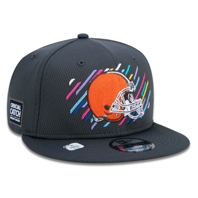 Boné 9FIFTY Cleveland Browns Crucial Catch Aba Reta Preto