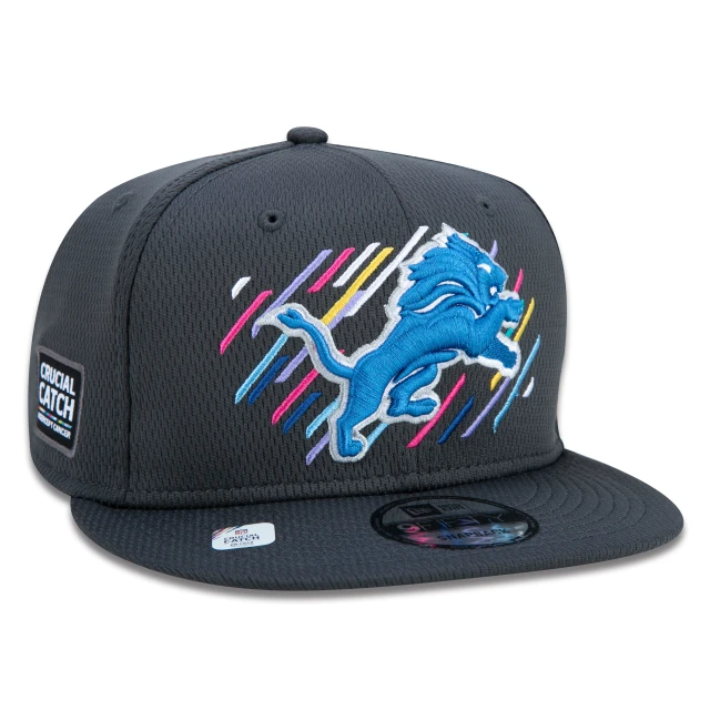 Boné 9FIFTY Detroit Lions Crucial Catch Aba Reta Preto