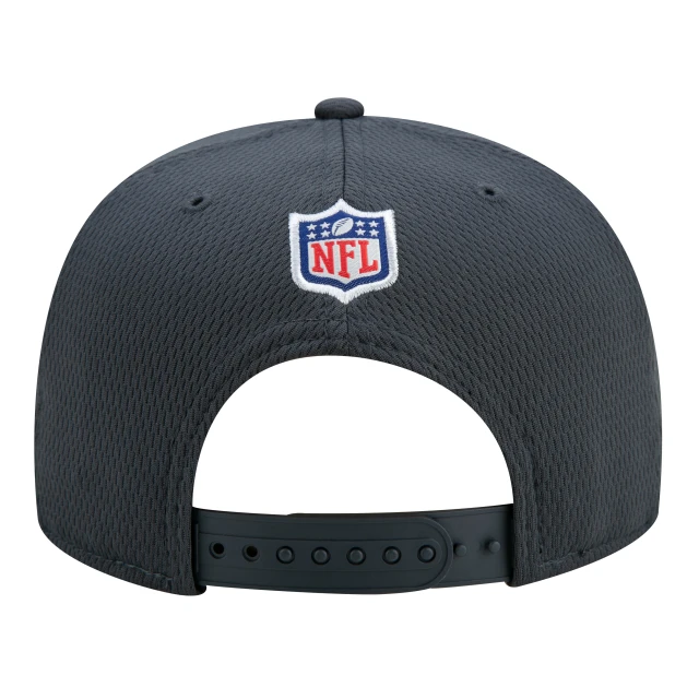 Boné 9FIFTY Detroit Lions Crucial Catch Aba Reta Preto