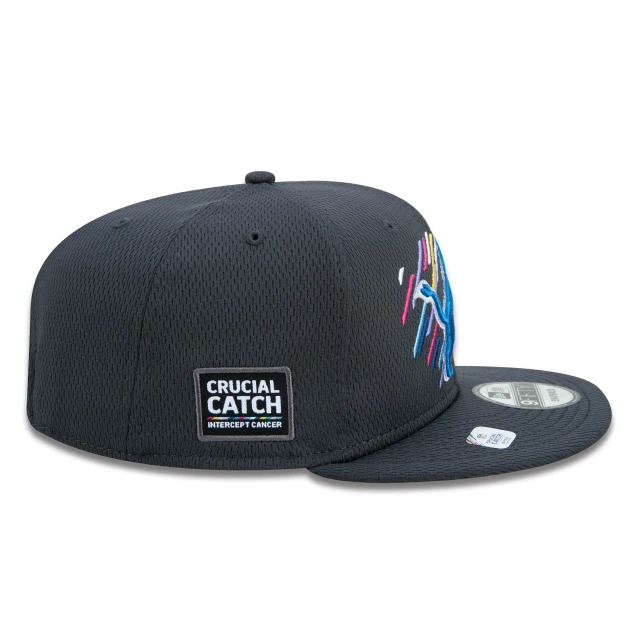 Boné 9FIFTY Detroit Lions Crucial Catch Aba Reta Preto