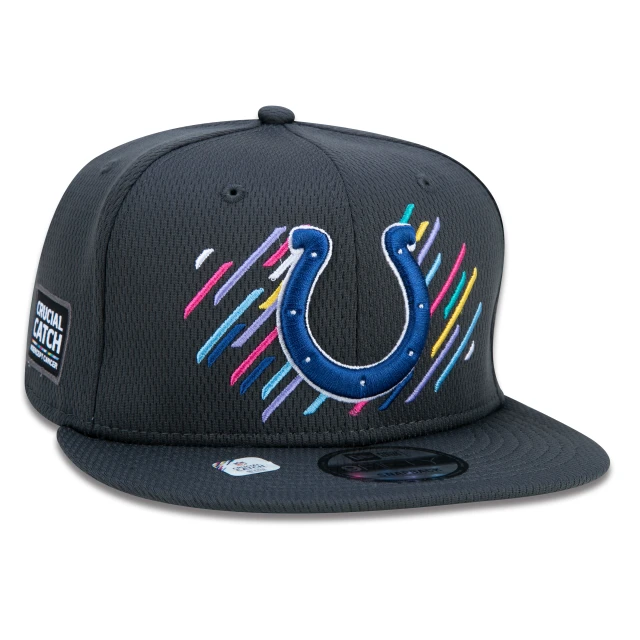 Boné 9FIFTY Indianapolis Colts Crucial Catch Aba Reta Preto