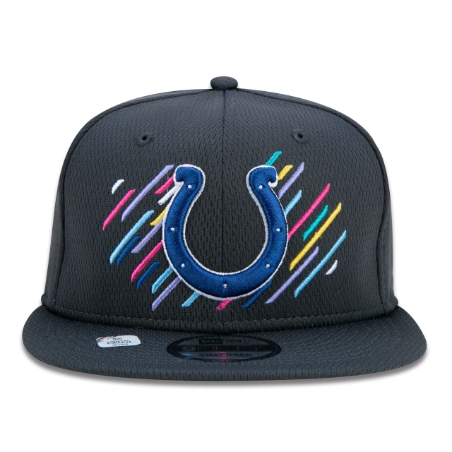 Boné 9FIFTY Indianapolis Colts Crucial Catch Aba Reta Preto